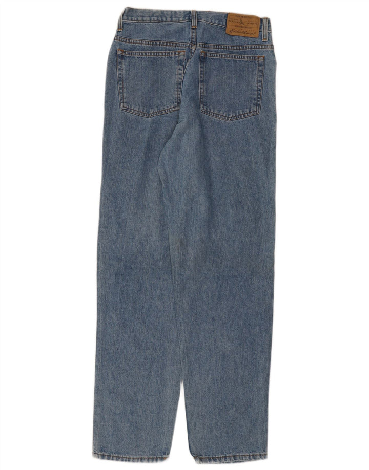 EDDIE BAUER Ženske sužene traperice US 8 srednje W28 L31 plavi pamuk