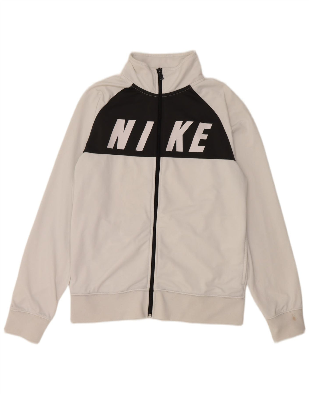 NIKE muška grafička trenirka, gornja jakna srednje bijele boje, poliester