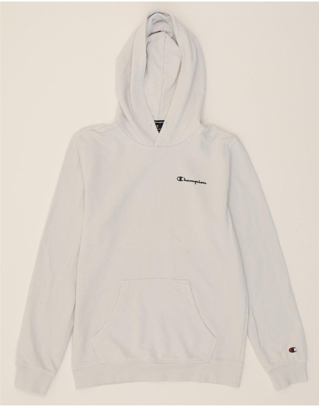 CHAMPION Mens Hoodie Jumper Small White Cotton Vintage Champion and Second-Hand Champion from Messina Hembry 