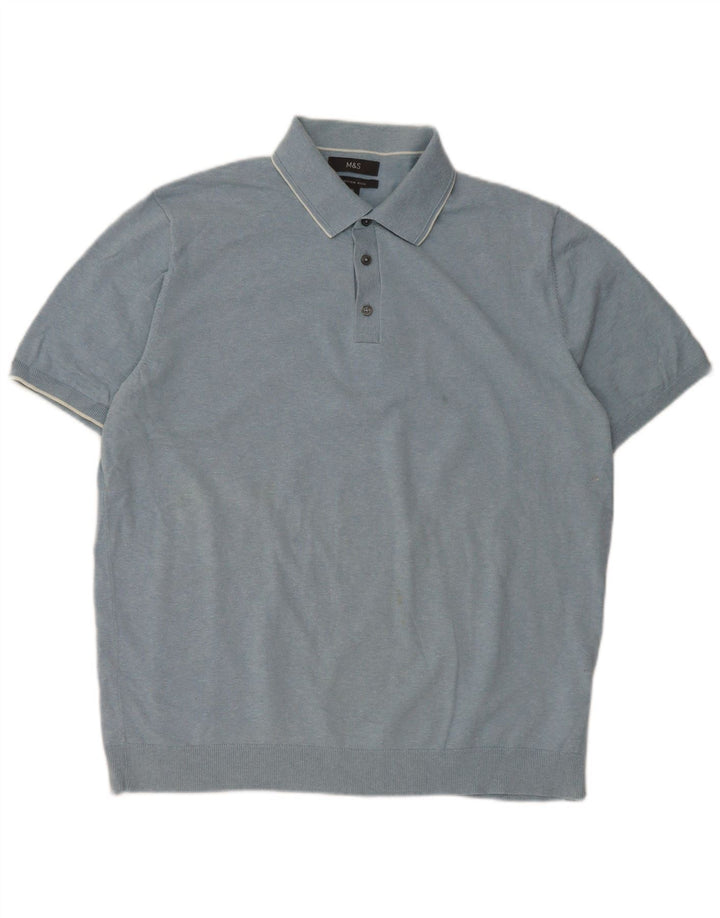 Marks & Spencer muška polo majica XL plavi pamuk