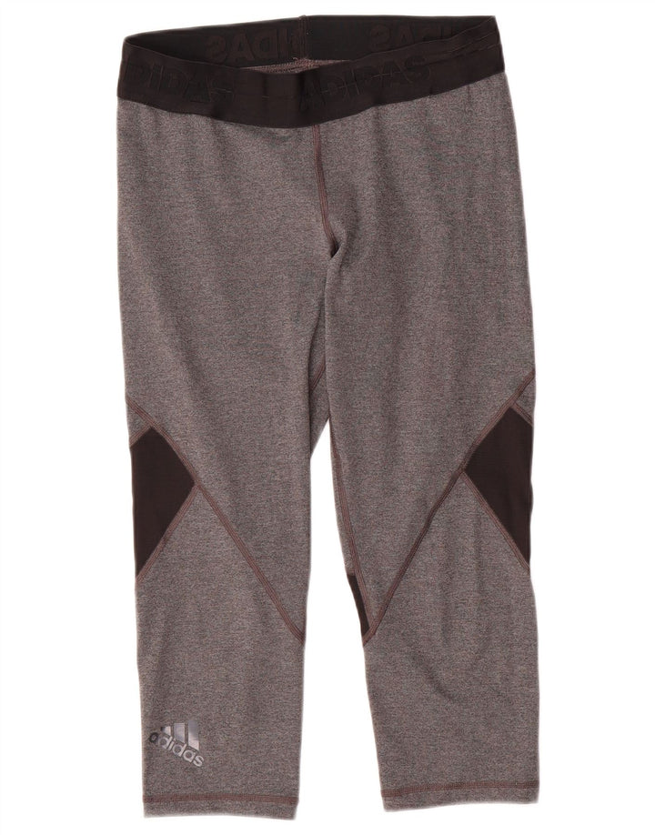 Adidas ženske Climacool Capri tajice UK 12/14 srednje sive boje