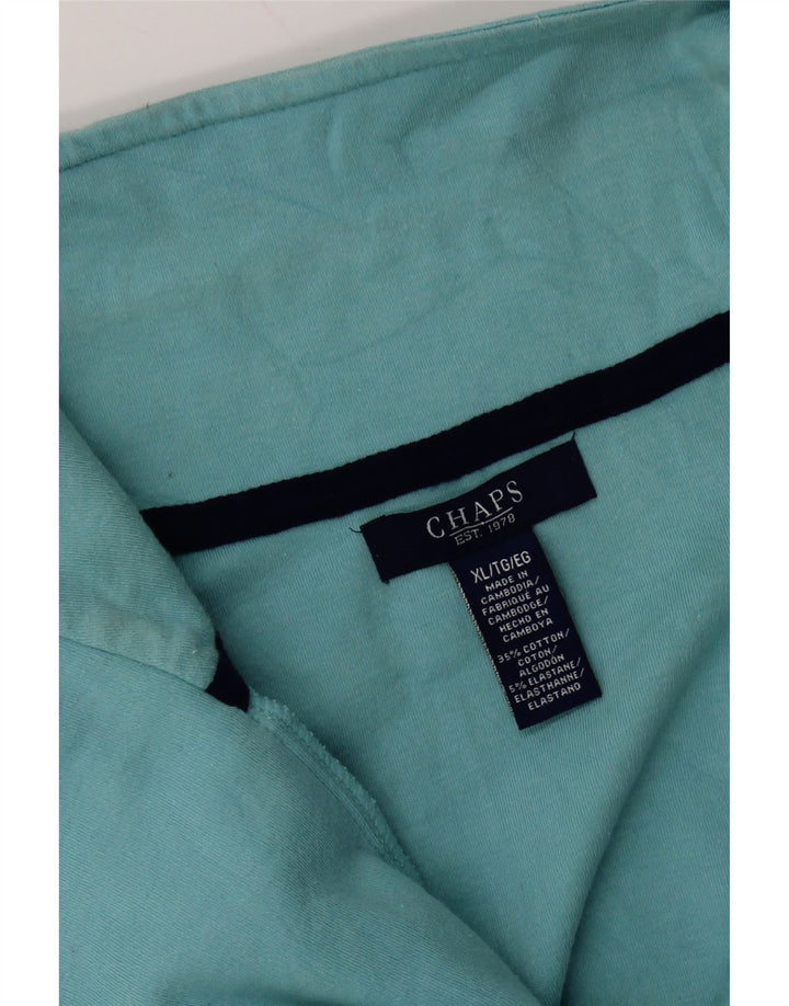 CHAPS Ženska trenirka s patentnim izrezom UK 18 XL, plavi pamuk