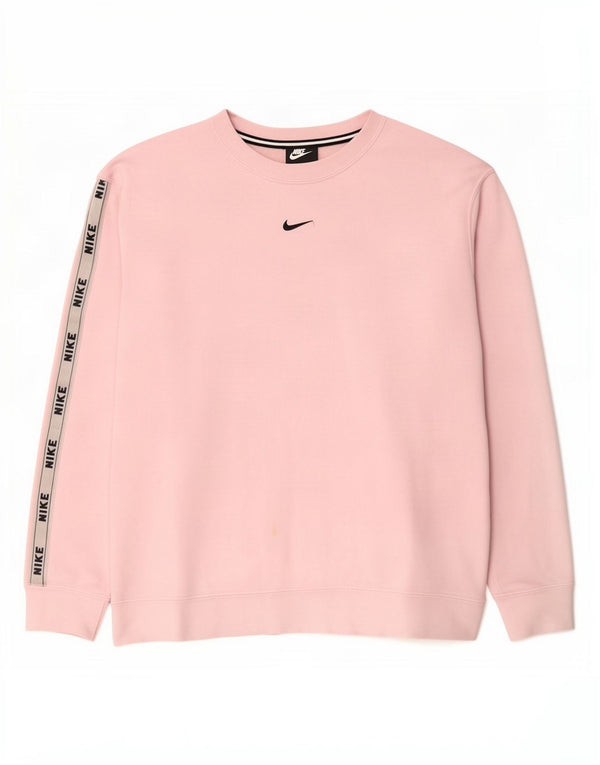 Ženska majica Nike Graphic Sweatshirt UK 14 srednje ružičasta pamuk