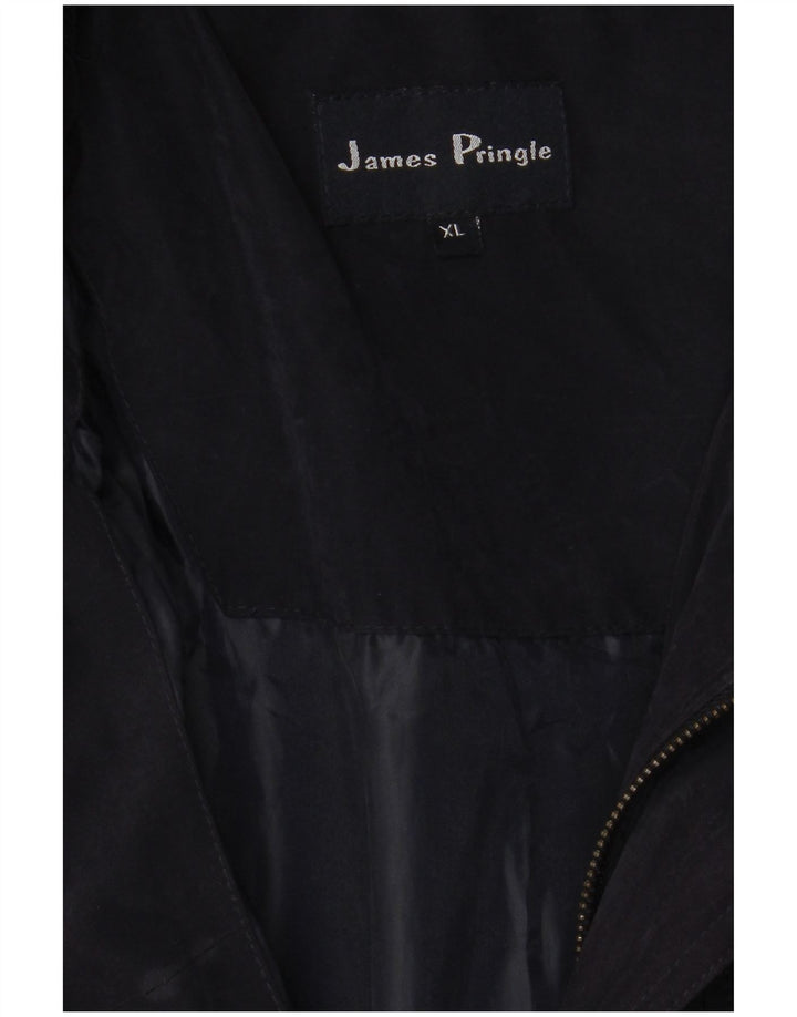 JAMES PRINGLE Mens Quilted Jacket UK 42 XL Navy Blue Polyester