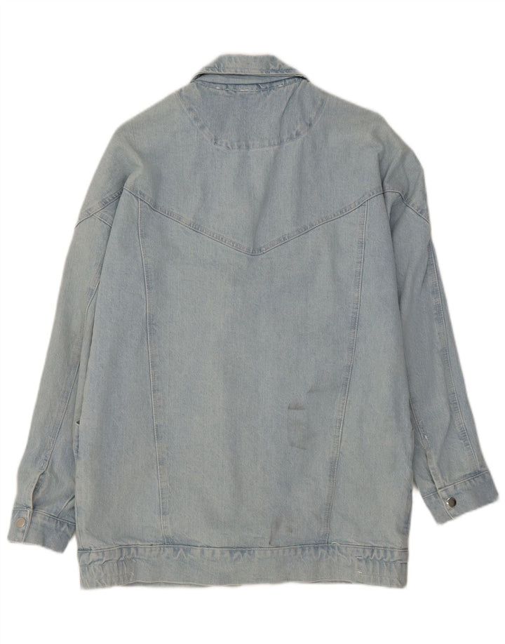 Vintage ženska traper jakna UK 14 Large Blue Cotton