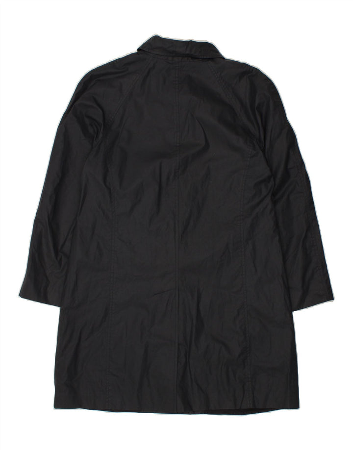 HIRSCH Womens Overcoat UK 10 Small Navy Blue Acetate Vintage Hirsch and Second-Hand Hirsch from Messina Hembry 