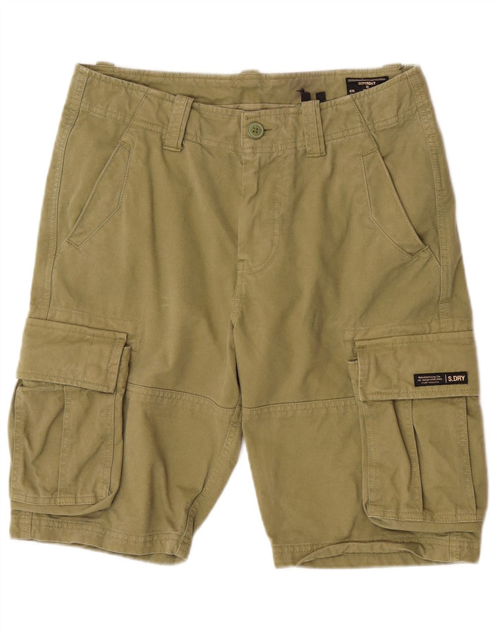Superdry muške kargo kratke hlače W32, srednji kaki pamuk