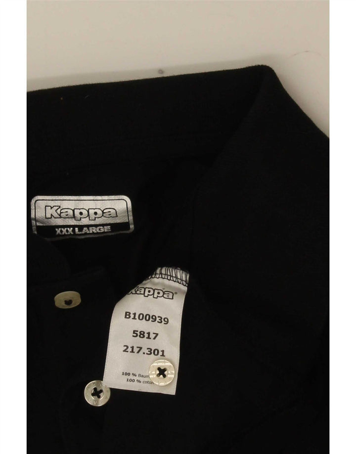 Kappa muška polo majica 3XL crni pamuk