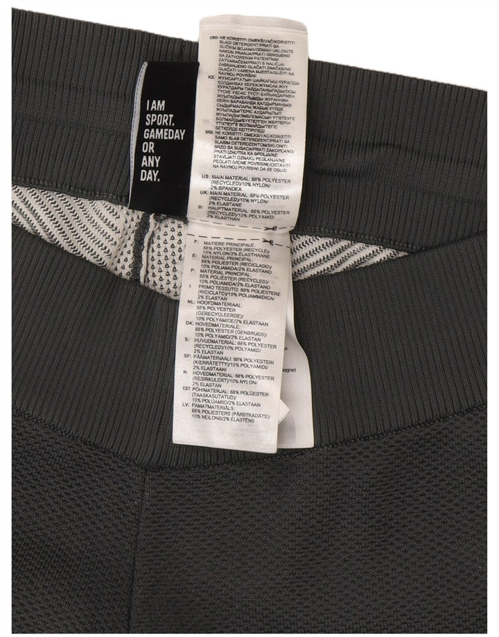 Ženske hlače za trenirku Adidas UK 14 poliester srednje sive boje