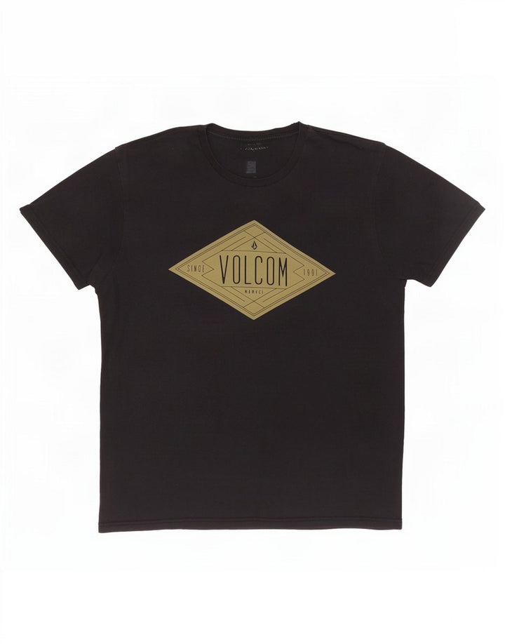 Volcom muška majica s grafičkim motivima, veliki crni pamuk