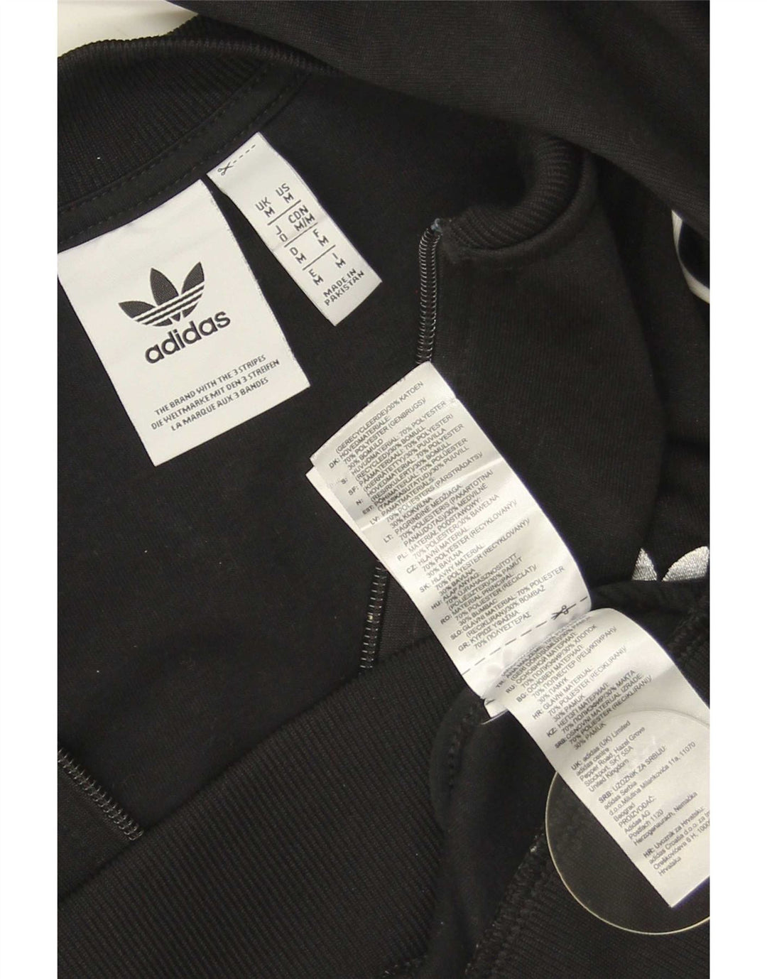 Adidas muška gornja jakna od trenirke Srednji crni poliester
