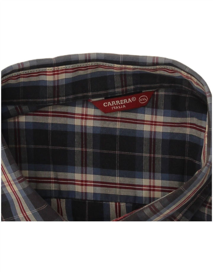 Carrera muška košulja 2XL tamnoplava karirana