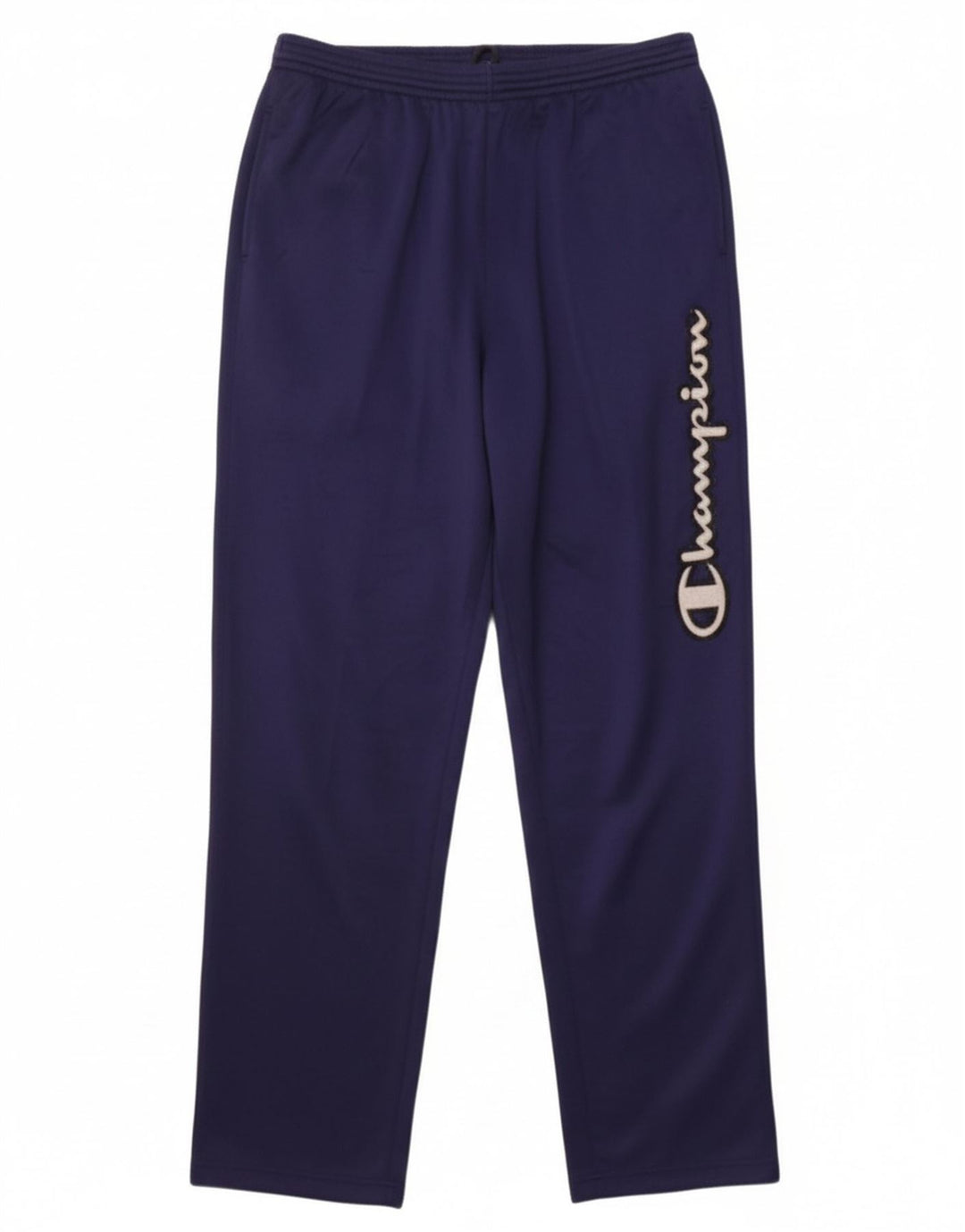 CHAMPION Mens Graphic Tracksuit Trousers XL Navy Blue Polyester