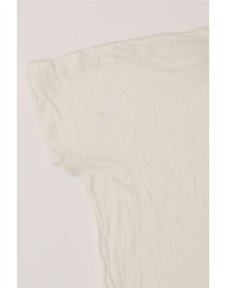 RALPH LAUREN Womens Oversized T-Shirt Top UK 16 Large White Vintage Ralph Lauren and Second-Hand Ralph Lauren from Messina Hembry 