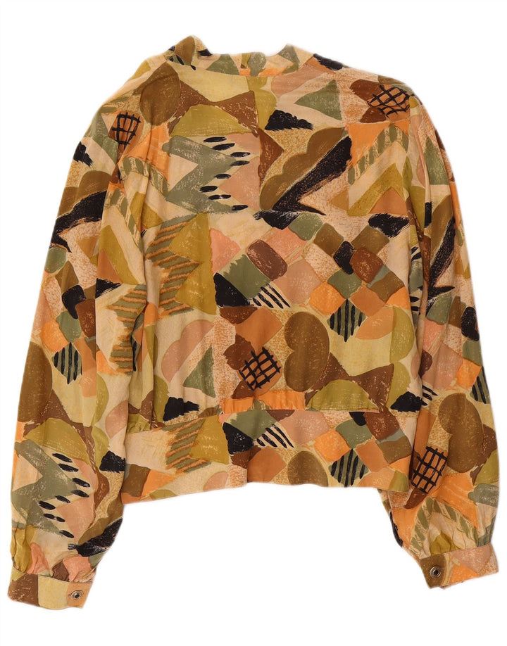 VINTAGE Ženska skraćena košulja bluza IT 44 srednje raznobojna geometrijska