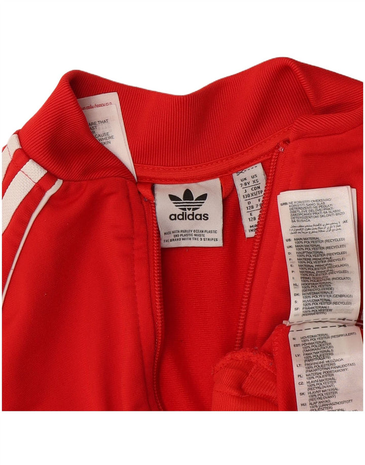 Adidas trenirka za djevojčice, 7-8 godina, crvena poliesterska jakna