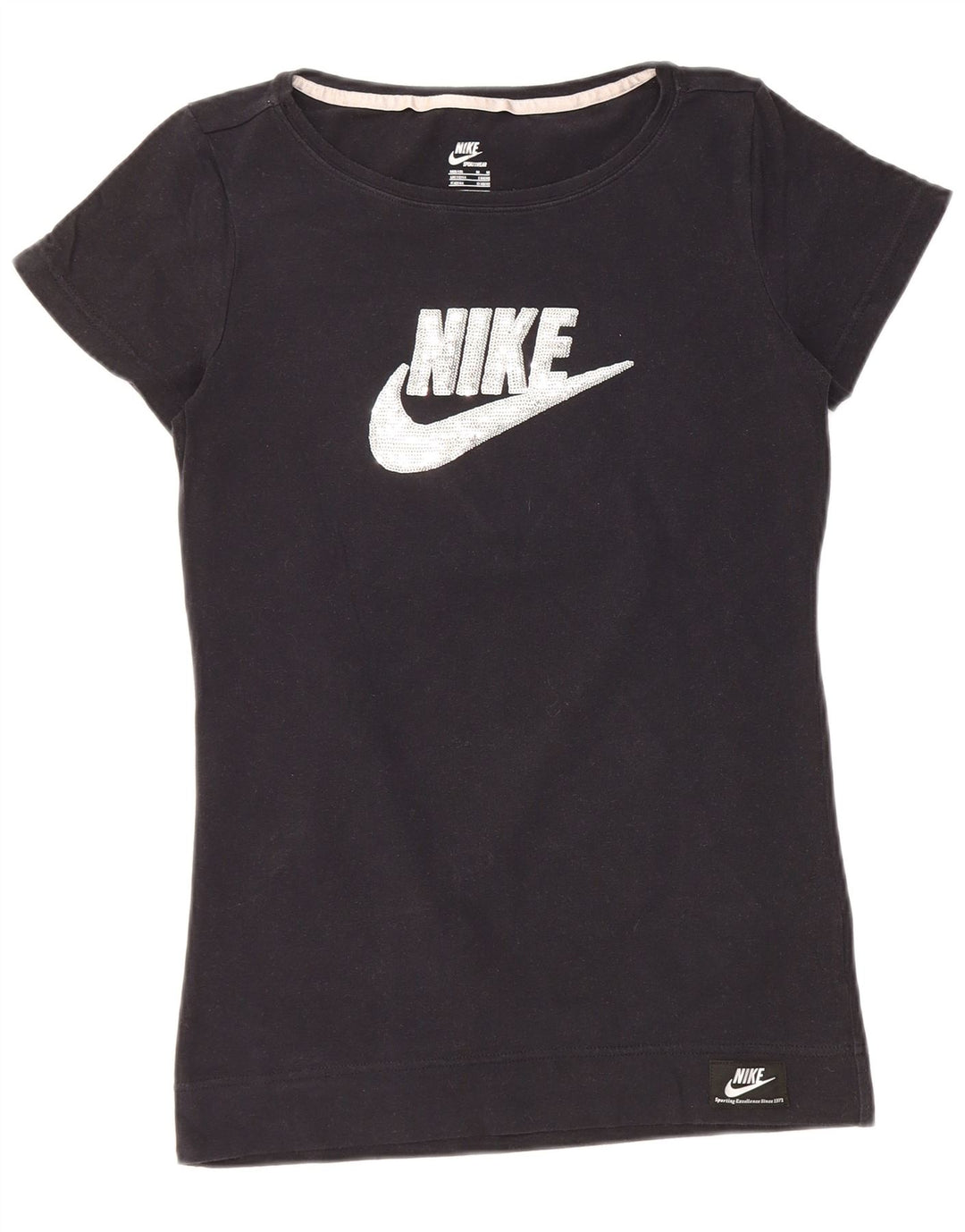 NIKE ženska majica kratkih rukava s grafičkim motivima UK 12/14 srednje crna
