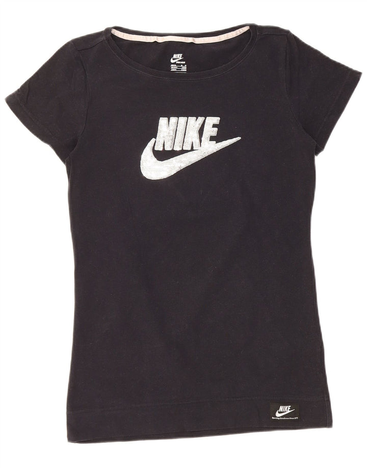 NIKE ženska majica kratkih rukava s grafičkim motivima UK 12/14 srednje crna