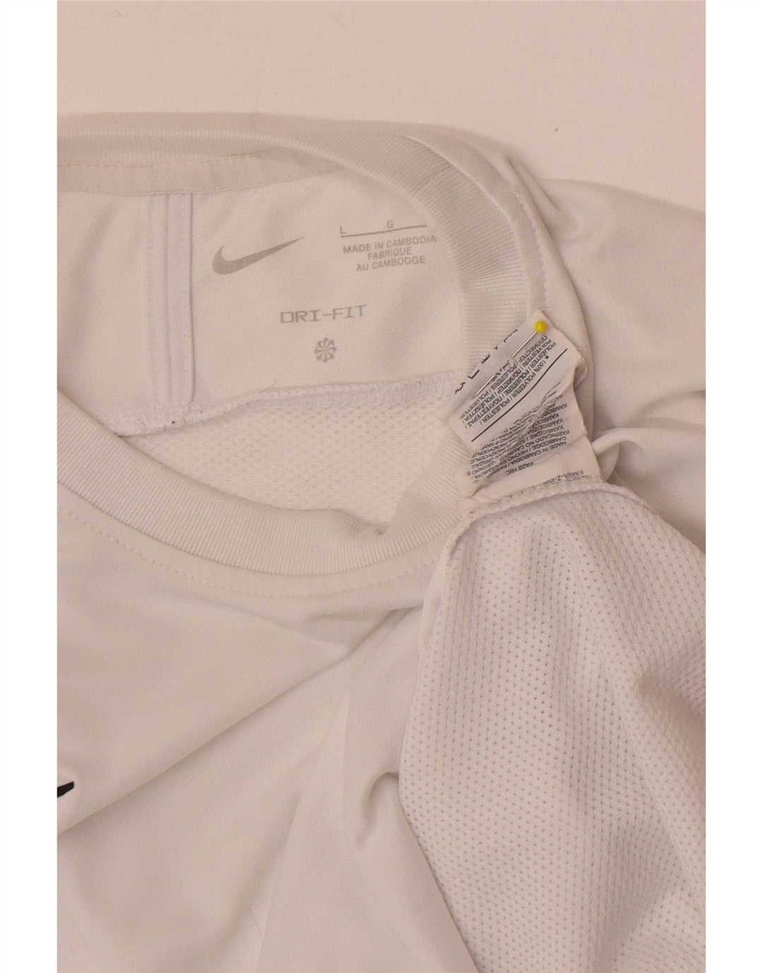 Nike Dri Fit majica kratkih rukava velika bijela poliesterska boja