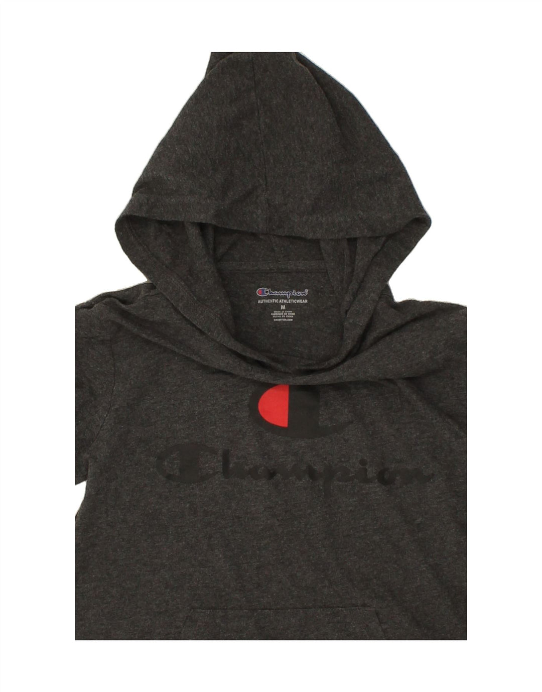 CHAMPION Boys Hooded Graphic Top Long Sleeve 10-11 Years Medium  Grey Vintage Champion and Second-Hand Champion from Messina Hembry 