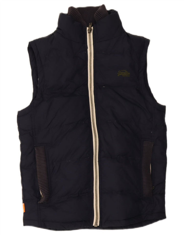 Superdry muška podstavljena jakna UK 38 srednje tamnoplavi najlon