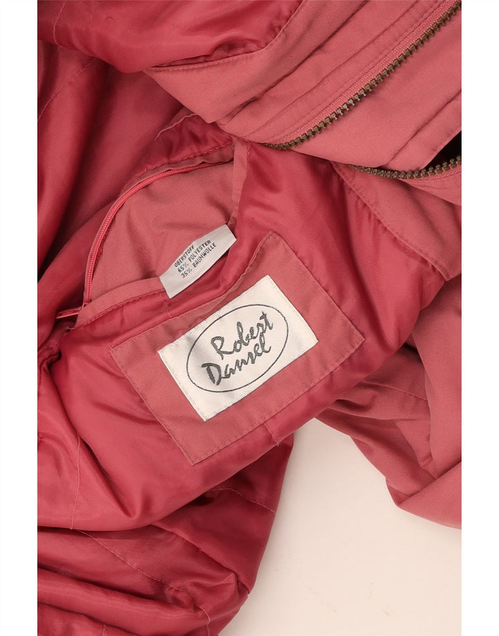 VINTAGE ženski preveliki baloner UK 16 veliki ružičasti poliester