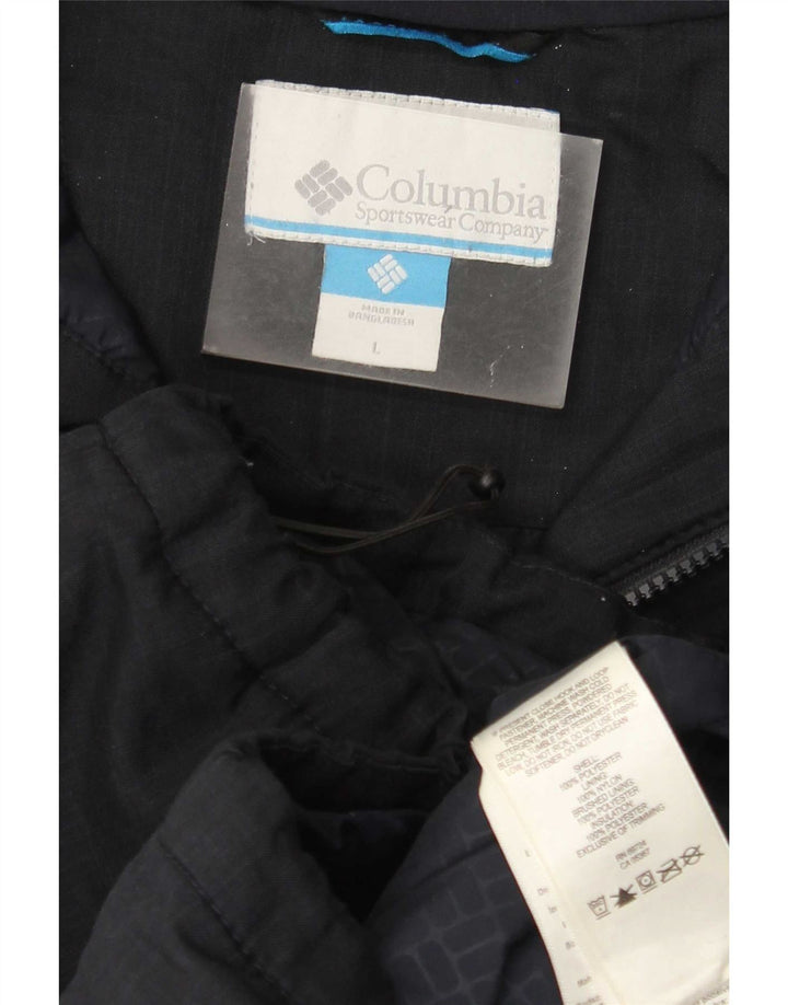 Columbia muška vjetrovka s kapuljačom UK 40 velika tamnoplava poliester