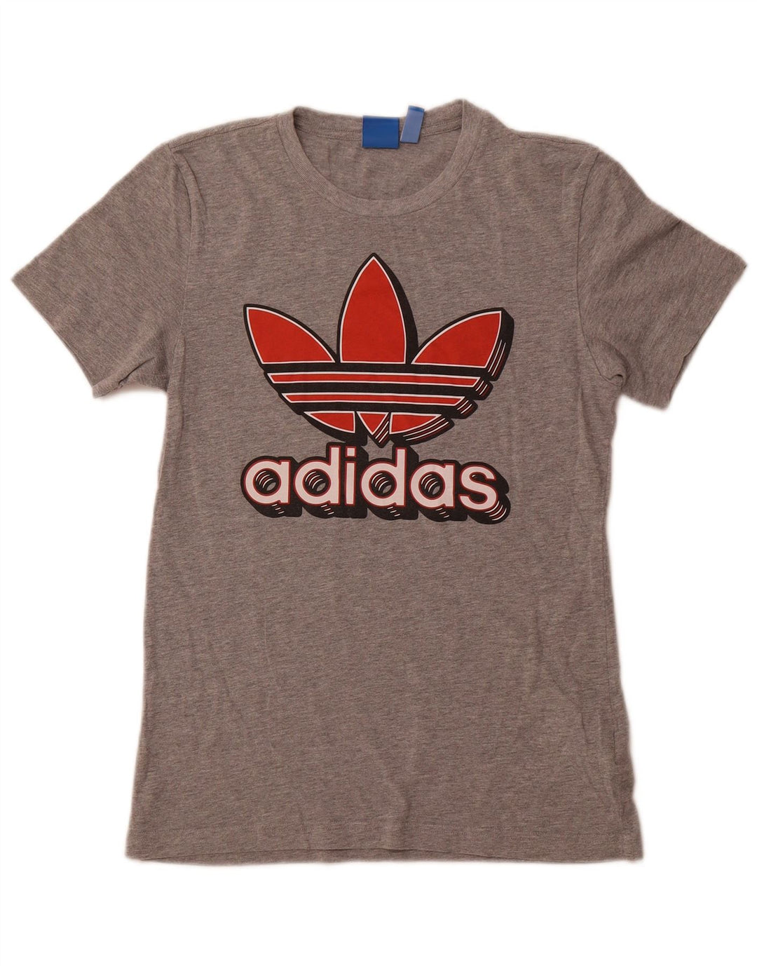 ADIDAS Ženska majica kratkih rukava s grafičkim motivima UK 10 Small Grey Flected Cotton