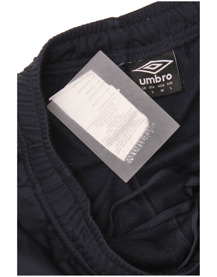 Umbro muške trenirke s grafikom, male hlače za trčanje, tamnoplavi poliester