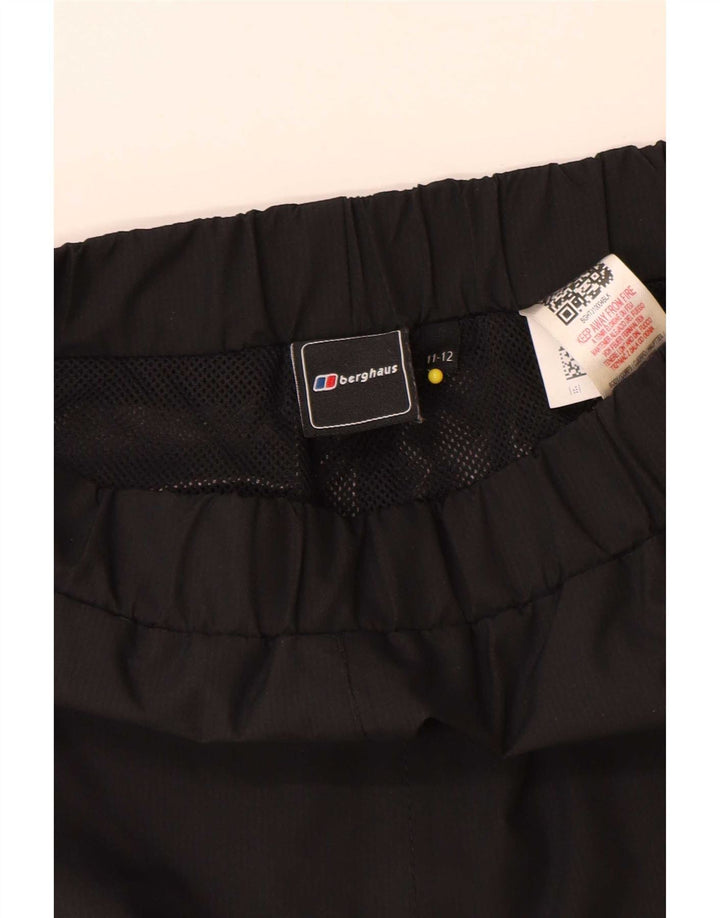 Berghaus vodootporne hlače za dječake 11-12 godina, crni poliester