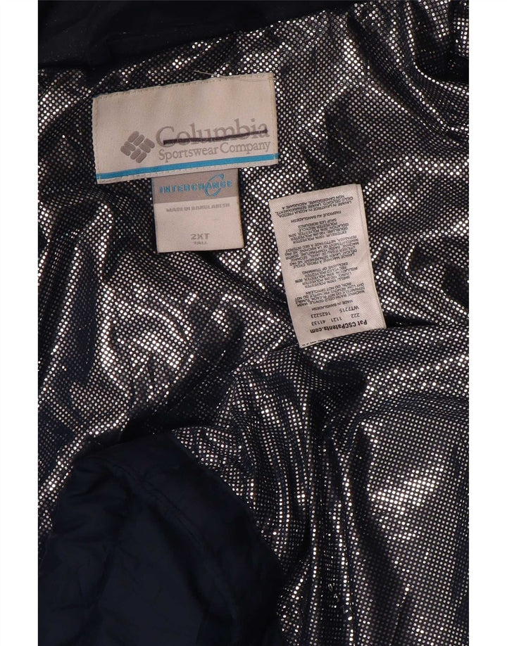 Columbia visoka podstavljena jakna UK 44 2XL tamnoplavi poliester