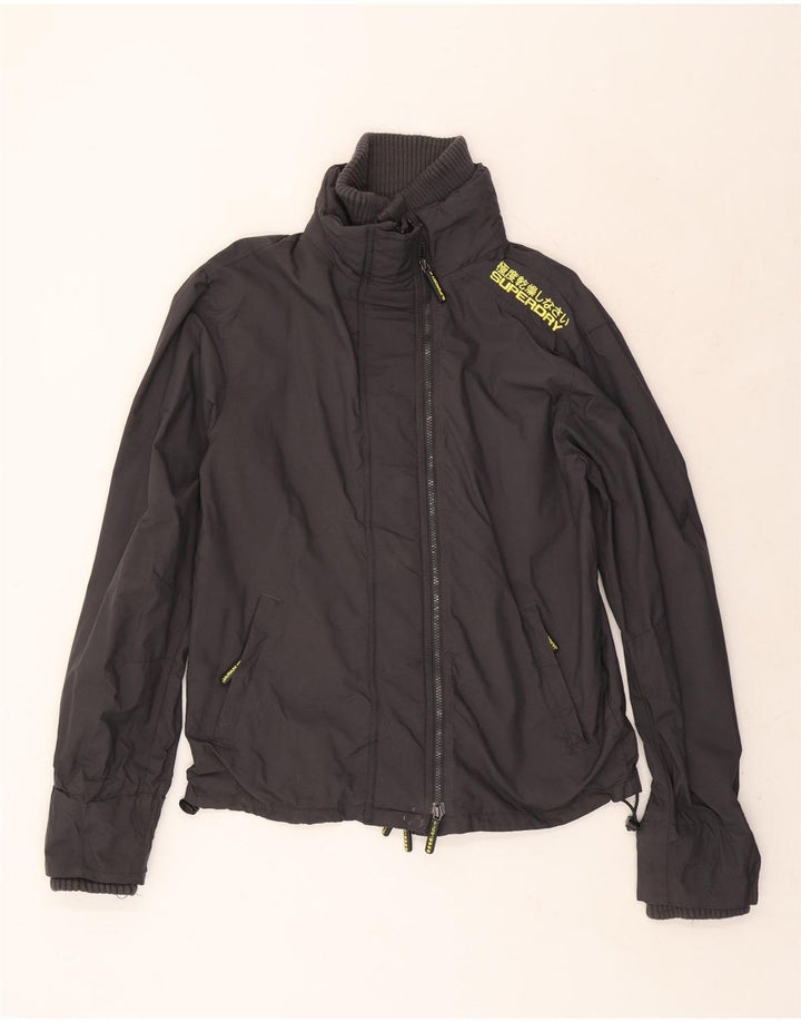 Superdry muška kišna jakna s grafičkim motivima UK 42 XL sivi najlon