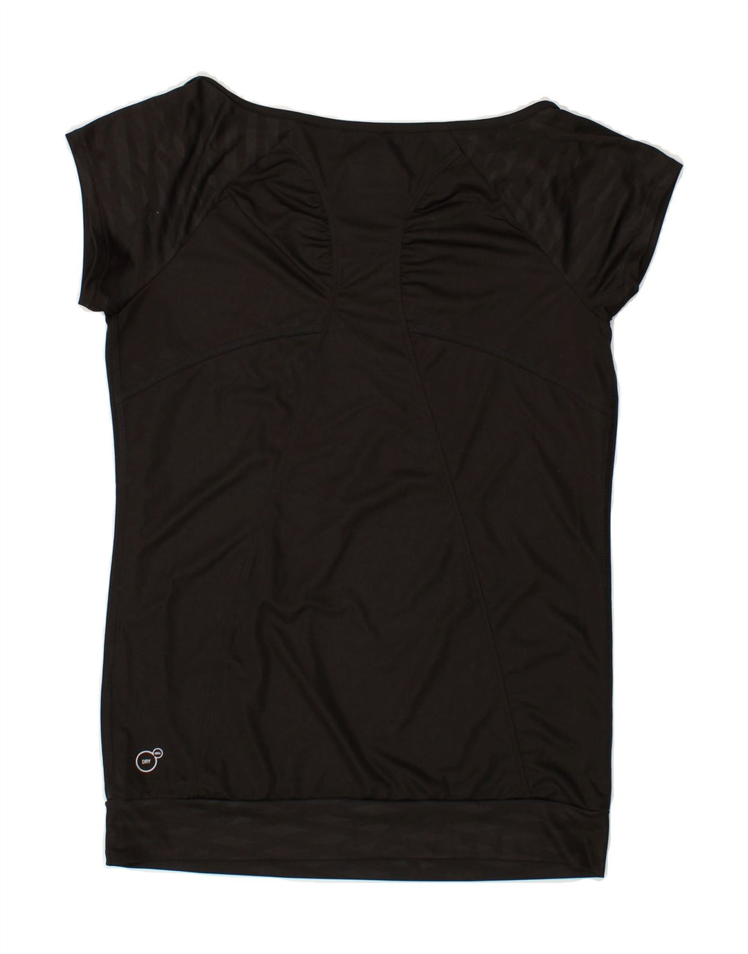 PUMA Womens T-Shirt Top UK 10 Small Black Polyester | Vintage Puma | Thrift | Second-Hand Puma | Used Clothing | Messina Hembry 