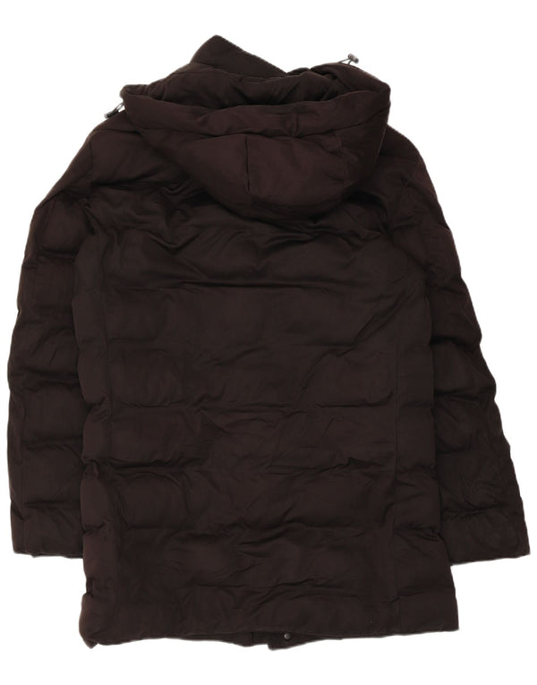 Zara muška podstavljena jakna s kapuljačom UK 36 mala crna poliester