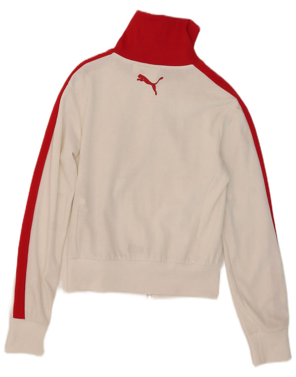 Puma ženska gornja jakna kratke trenirke UK 10 Small White Colourblock