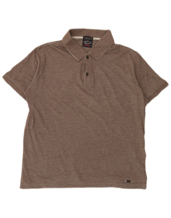 Paul & Shark muška polo majica standardnog kroja, srednje smeđi pamuk