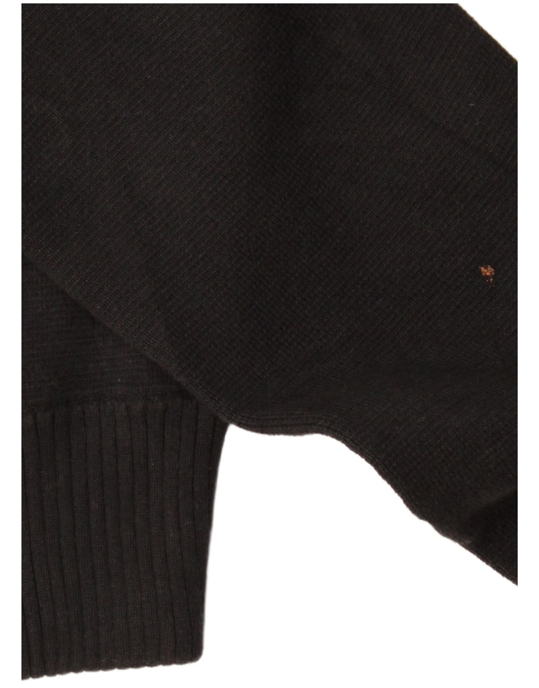 ARMANI JEANS Ženski džemper kardigan UK 12 Srednji crni pamuk