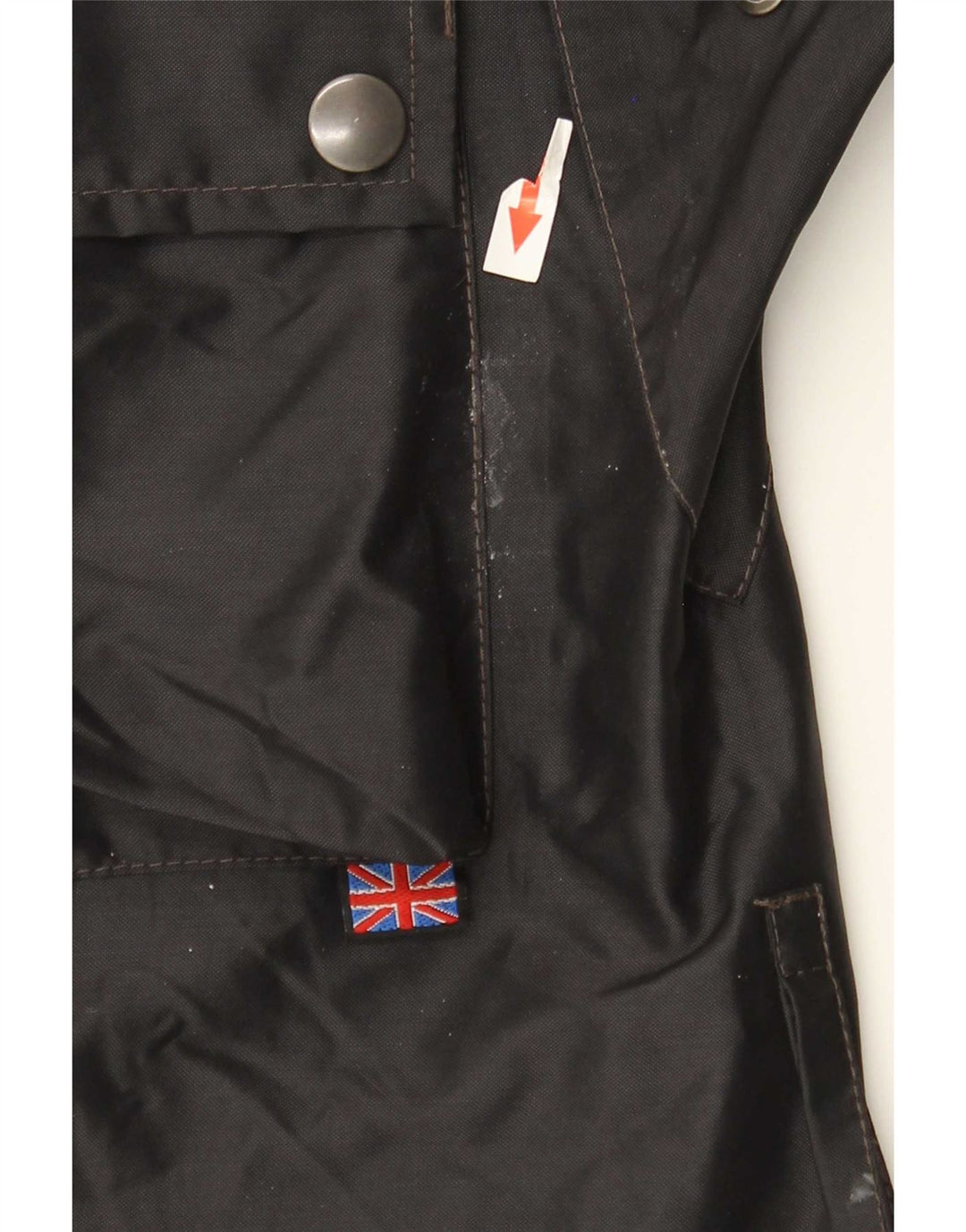 Belstaff muška trkačka jakna UK 38, srednji crni najlon