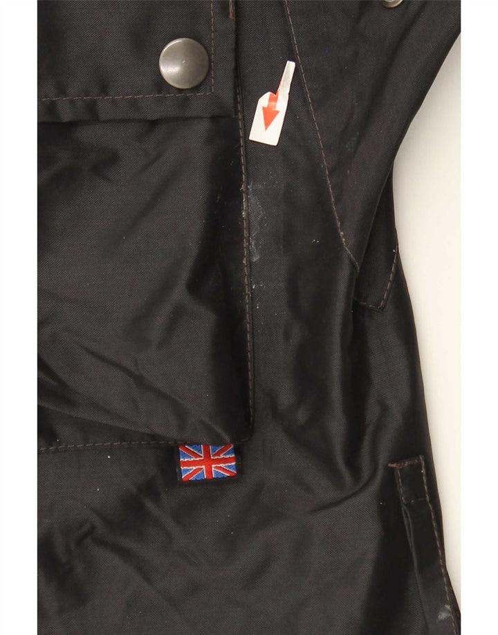 Belstaff muška trkačka jakna UK 38, srednji crni najlon