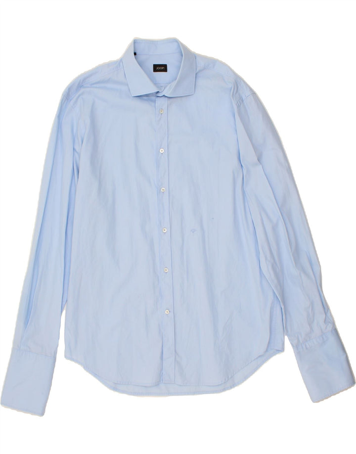 JOOP Mens Formal Shirt Size 43 17 XL Blue Cotton Vintage Joop and Second-Hand Joop from Messina Hembry 