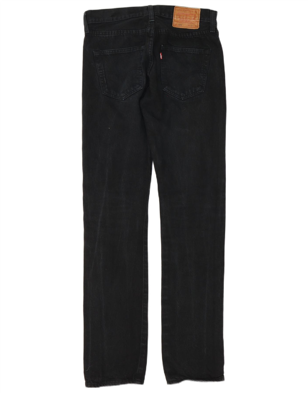 Levi's muške 501 ravne traperice W30 L34 crni pamuk
