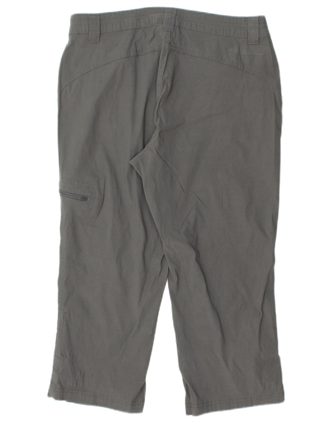 EDDIE BAUER Ženske ravne Capri hlače US 6 srednje W28 L20 sivi najlon