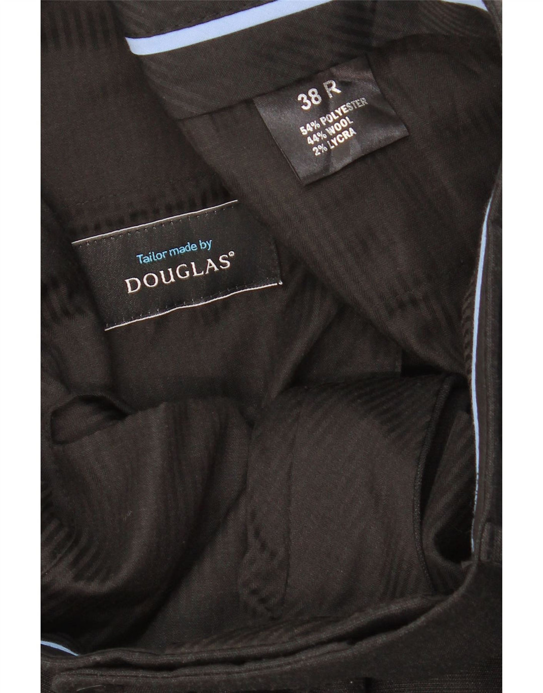 DOUGLAS Mens Straight Suit Trousers W38 L31 Grey Polyester Vintage Douglas and Second-Hand Douglas from Messina Hembry 