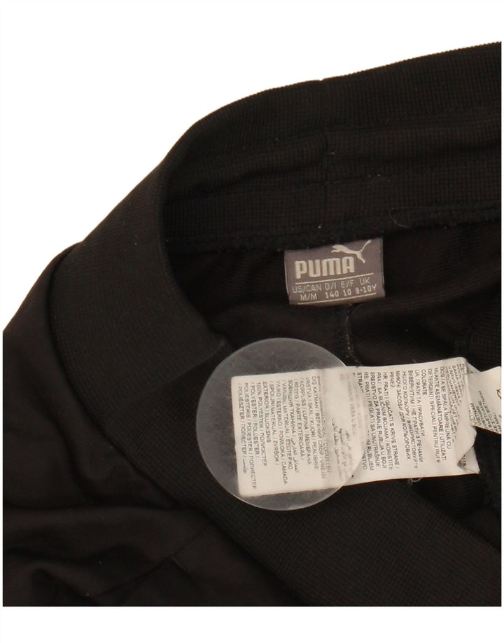 Puma Boys Graphic Trenirka Hlače Joggers 9-10 Years Black Poliester