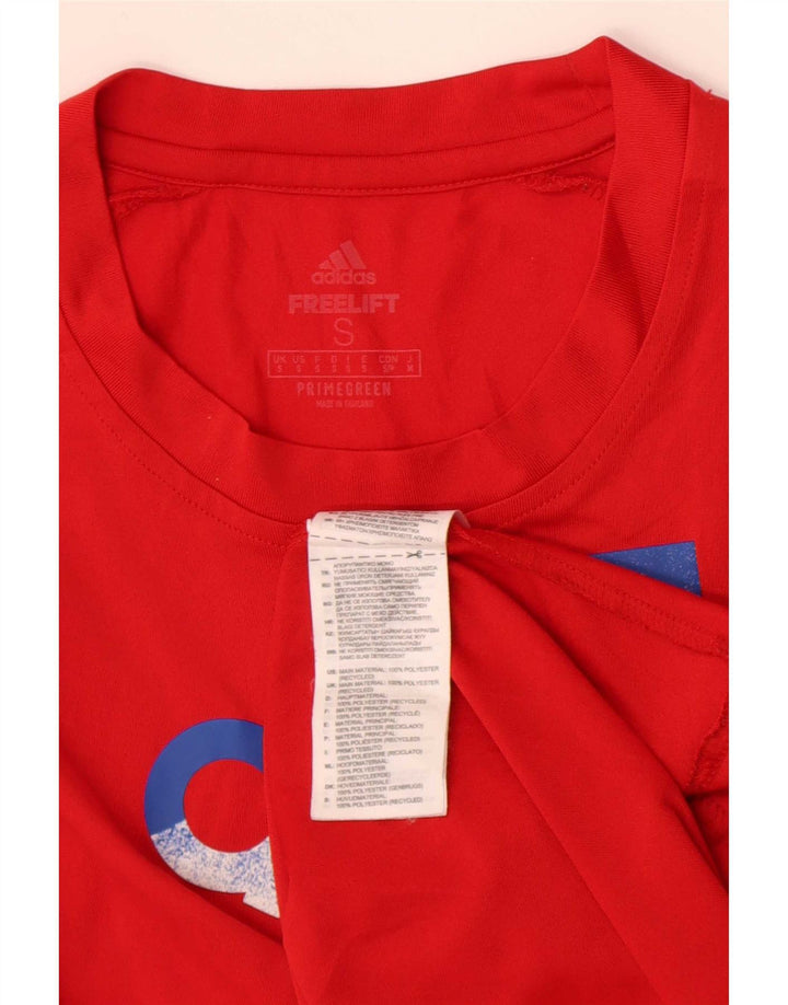 Adidas muška majica s grafičkim motivima, mali crveni poliester