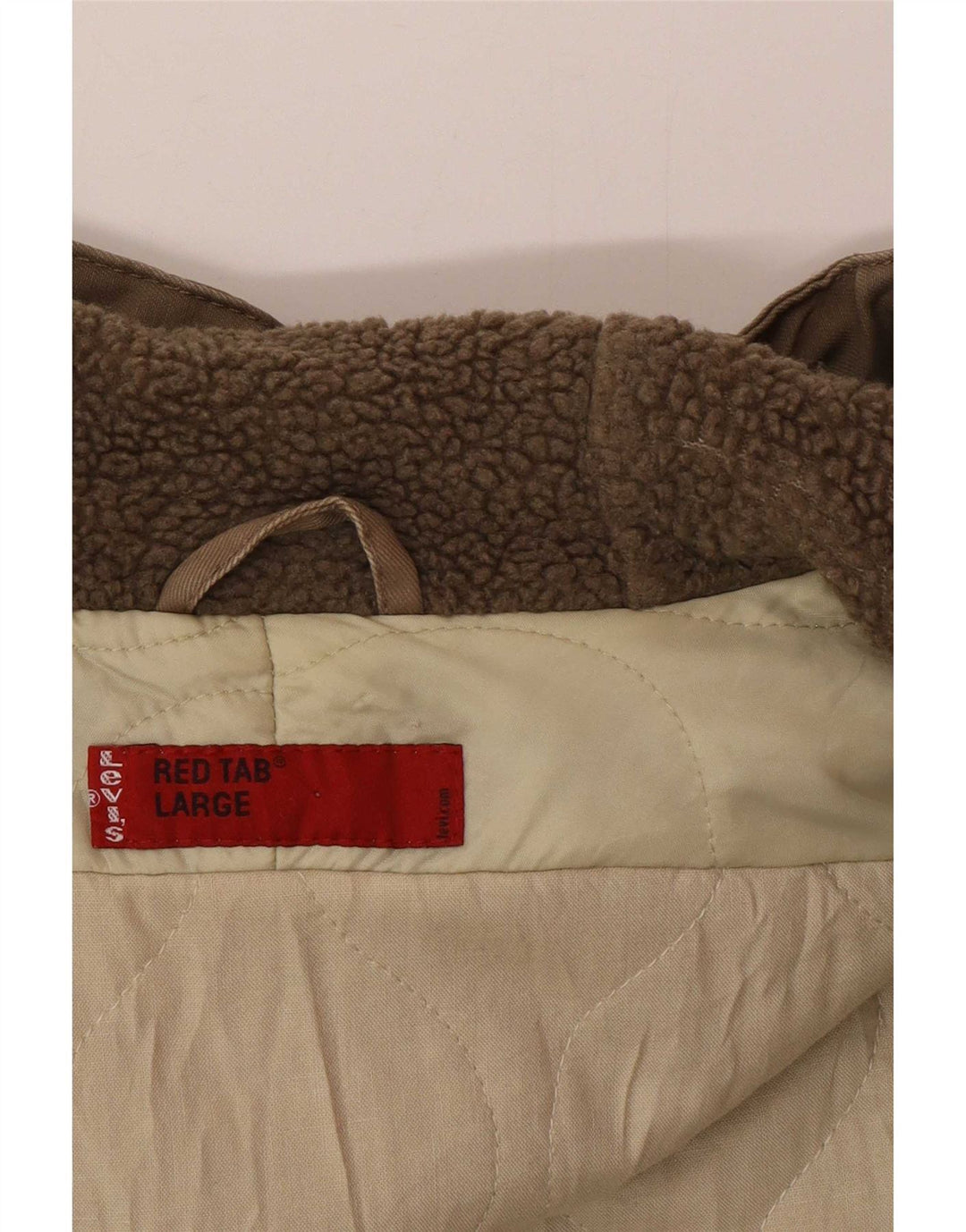 Levi's muška parka jakna s kapuljačom UK 40 Large Beige Cotton