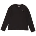 Ženska majica Under Armour dugih rukava UK 12 Srednji crni poliester