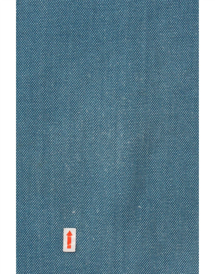 FAT FACE Veliki plavi pamuk, muška majica s izrezom s patentnim zatvaračem