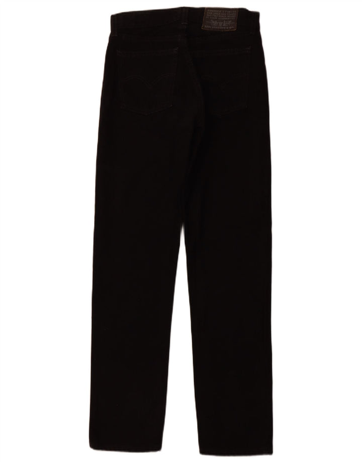 LEVI'S muške ravne traperice W30 L32 crni pamuk