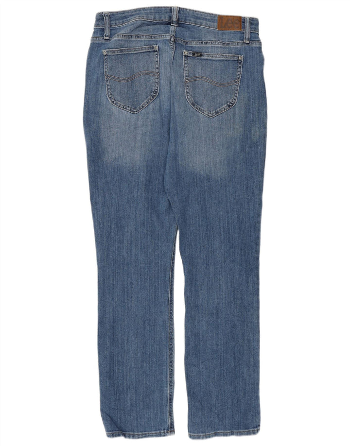 LEE Ženske ravne traperice srednjeg rasta US 10 Large W32 L29 Plave